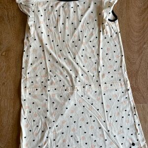 Polka Dot Dress with Black and Pink Accents